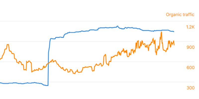 Organic traffic growth case study